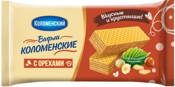 Вафли Коломенское с орехами 200г