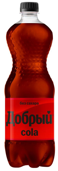 Напиток Кола Добрый без сахара безалкогольный сильногазированный 1л