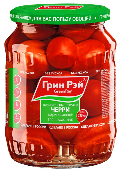 Томаты черри 720мл Грин Рэй