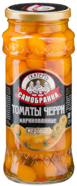Черри томаты медовые маринованные Скатерть-Самобранка 580мл