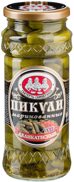 Пикули маринованные Деликатесные Скатерть-Самобранка 580мл