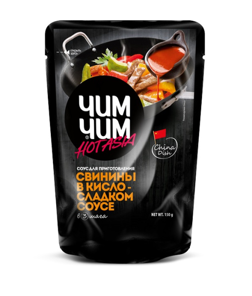 Соус Чим Чим для приготовления свинины в кисло-сладком соусе 150г