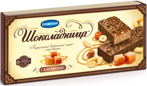 Торт Коломенское Шоколадница с карамелью 180г