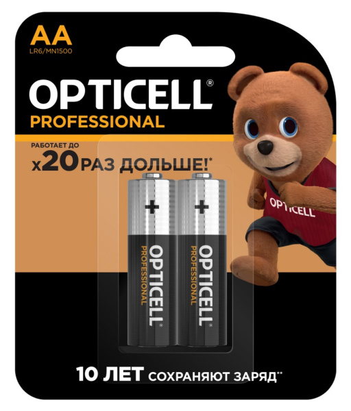 Батарейки Оптиселл Профешнл алкалин AA 2шт