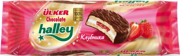 Сэндвич-печенье с маршмеллоу с клубничной начинкой 240г