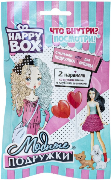 Хэппи бокс карамель с игрушкой 20г