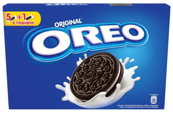 OREO печенье с какао и начинкой с ванильным вкусом 228 г