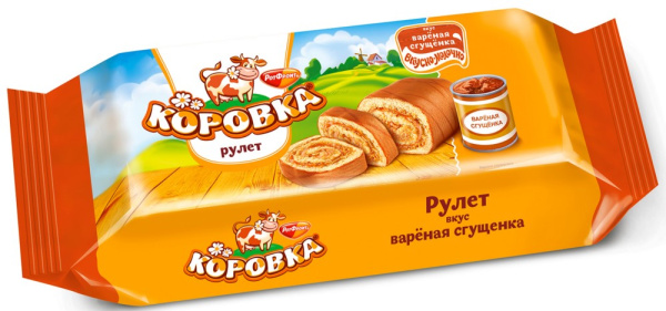 Рулет бисквитный Коровка 200г