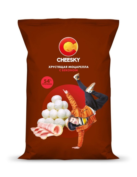 Сыр Чизки Хрустящая моцарелла с беконом 20г