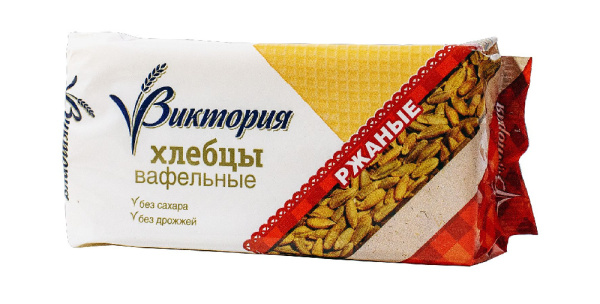 Хлебцы вафельные ржаные Виктория 60г