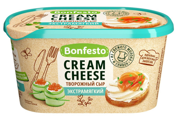 Сыр творожный Бонфесто Кремчиз экстрамягкий 70% 400г
