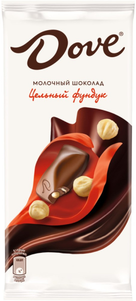 Молочный шоколад Дав Цельный фундук 90г