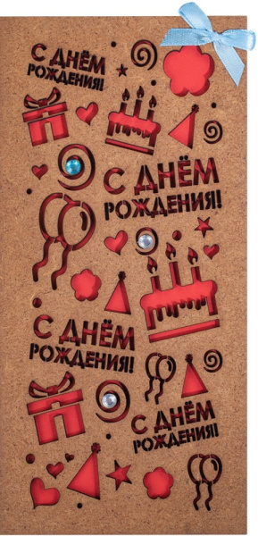 Открытка поздравительная МДФ 2