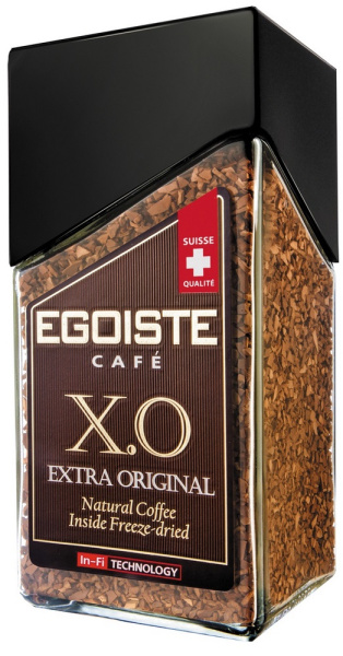Кофе сублимированный молотый в растворимом EGOISTE X.O. 100г
