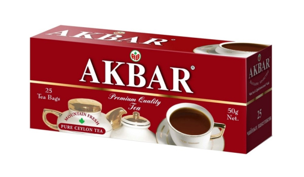 Чай Акбар черный  25пак/2г