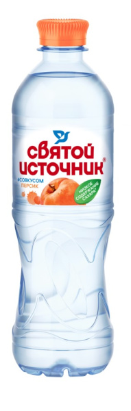 Вода питьевая Святой Источник Персик 0,5л