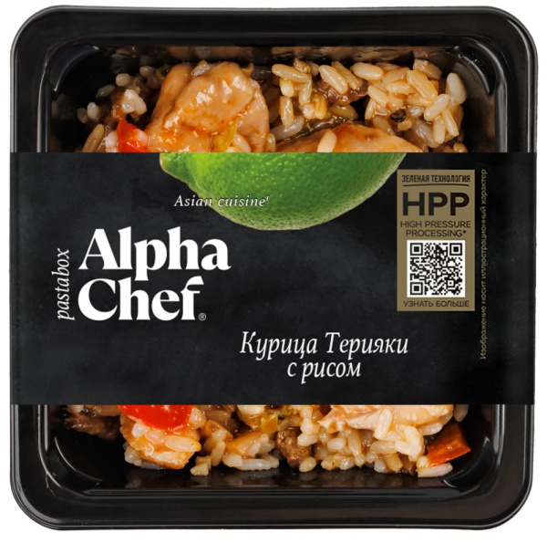 Курица АльфаШеф Терияки с рисом 200г