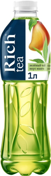 Напиток Рич Зеленый Чай со вкусом манго безалкогольный негазированный 1л