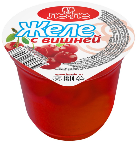 Желе Лео-Ле вишня 125г