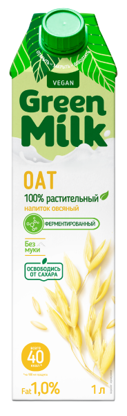 Напиток овсяный ГринМилк 1л