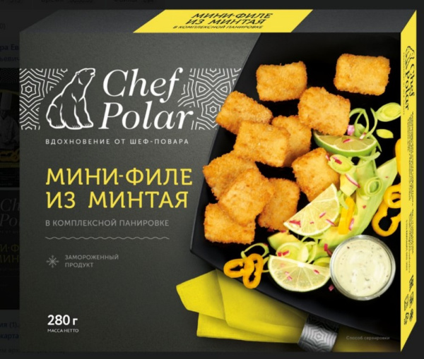 Мини-филе минтая Полар в панировке Шеф 280г