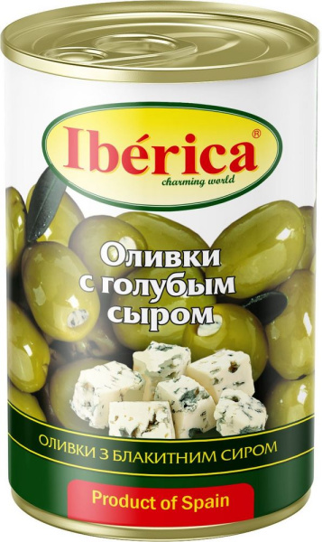 Оливки Иберика с голубым сыром 300г