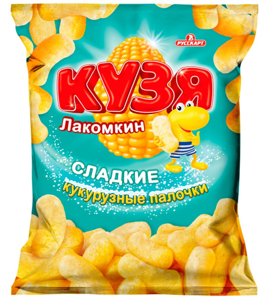 Кукурузные палочки Кузя Лакомкин сладкие 140г