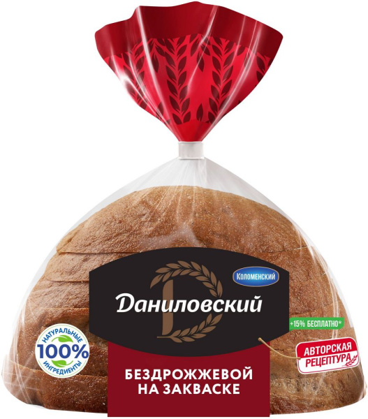 Хлеб Даниловский Коломенское ржано-пшеничный в нарезке 350г