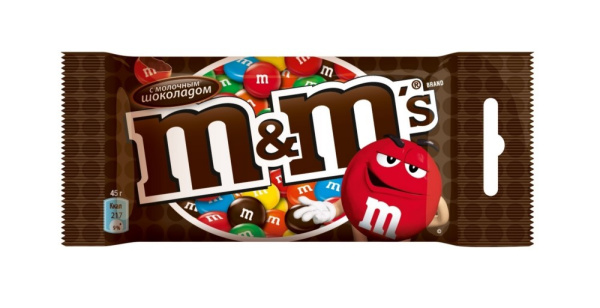 Конфеты М&M шоколад 45г