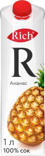 Сок Рич ананасовый 1л