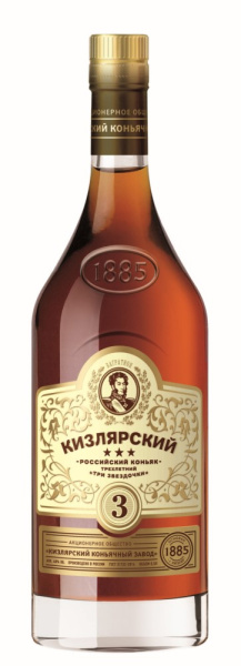 Коньяк Три звездочки 3 года 0,5л