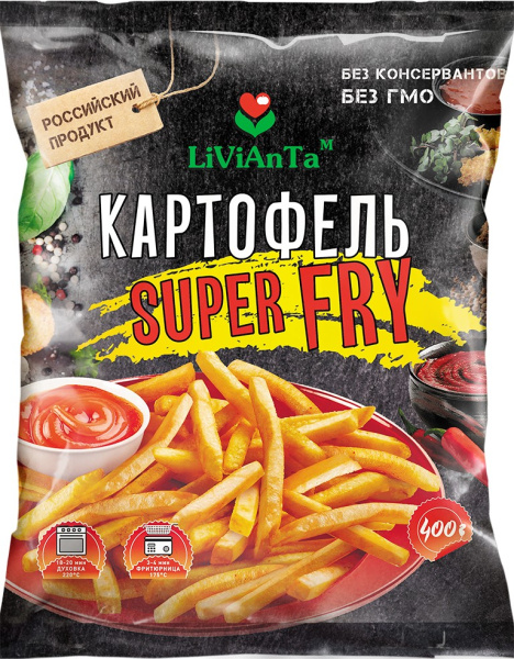 Картофель фри замороженный Ливианта 400г