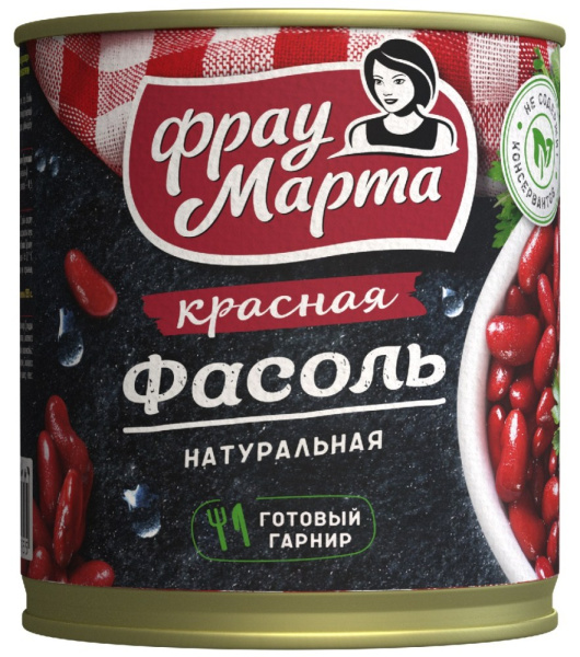 Фасоль Фрау Марта красная в собственном соку 310г