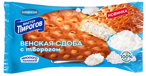 Сдоба Коломенское Венская с творогом Мастер пирогов 150г