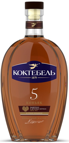 Коньяк Коктебель 5 лет 0,5л