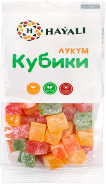 Лукум кубики Фруктовый микс 200г