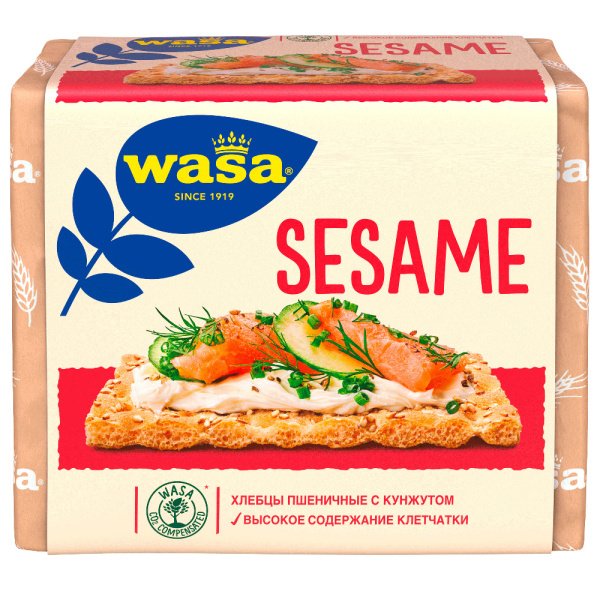 Wasa Хлебцы пшеничные с кунжутом 200 г