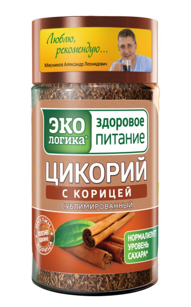 Цикорий натуральный растворимый сублимированный с корицей 85г