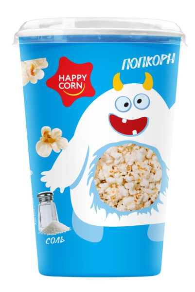 Воздушная кукуруза Хэппи Корн с солью стакан 35г